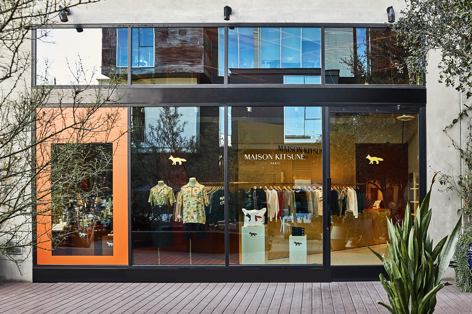 maison kitsune satin teddy